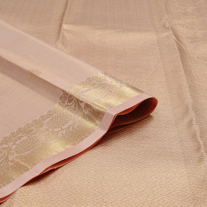 Hayagrivas Onion Pink Handloom Kanjivaram Silk Saree KBE110D14-1