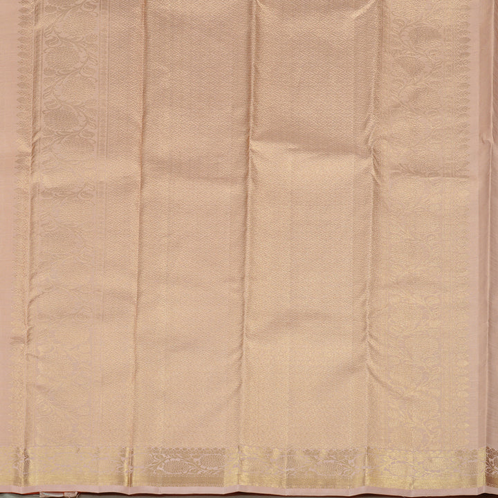 Hayagrivas Onion Pink Handloom Kanjivaram Silk Saree KBE110D14-1