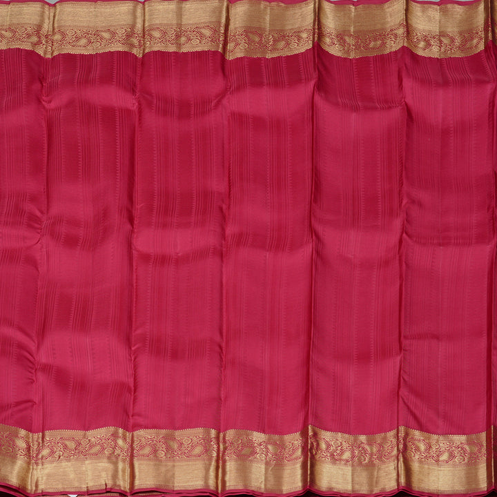 Hayagrivas Reddish Pink Handloom Kanjivaram Silk Saree KBE110D16-1