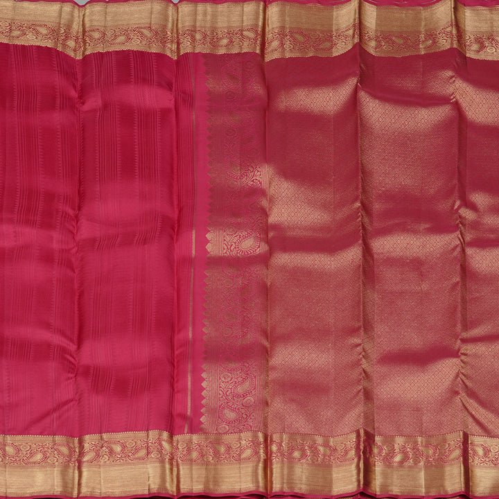 Hayagrivas Reddish Pink Handloom Kanjivaram Silk Saree KBE110D16-1