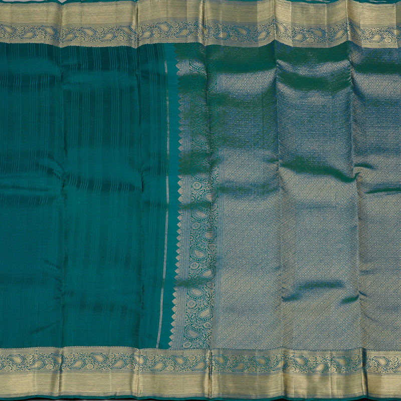 Hayagrivas Peacock Green Handloom Kanjivaram Silk Saree KBE110D16-2
