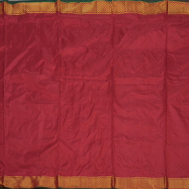 Hayagrivas Handloom Maroon Kanjivaram Ten Yards Silk Saree KBE1113I1-1