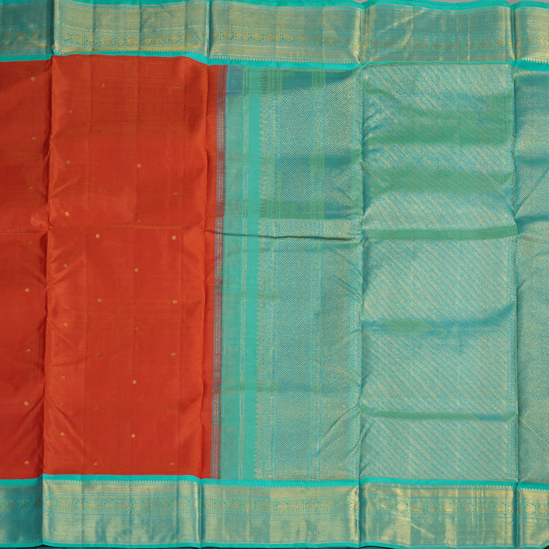 Hayagrivas Handloom Red Ten Yards Silk Madisar KBE1113I10-1
