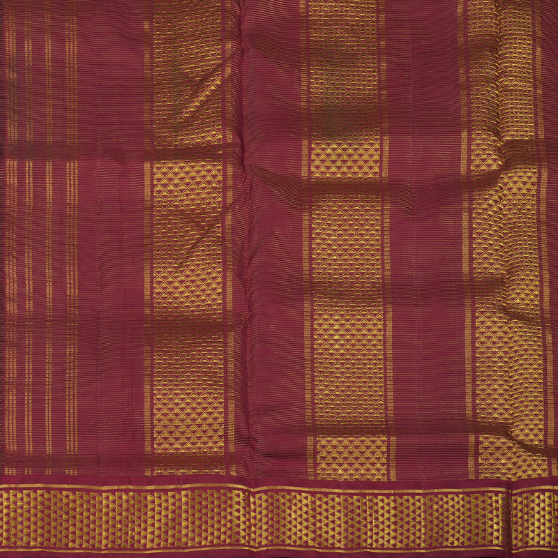 Hayagrivas Royal Blue Pure Ten Yards Silk Madisar with Maroon border KBE1113I9-1