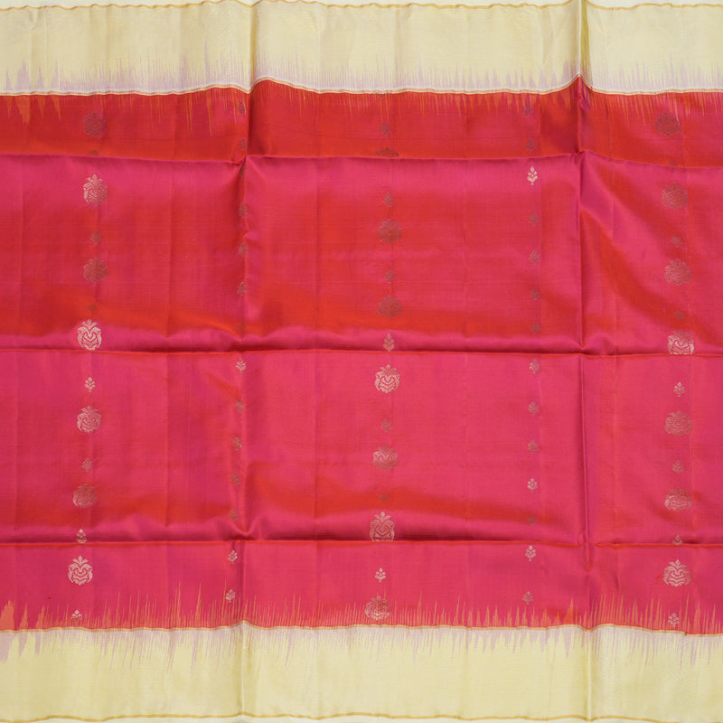 Hayagrivas Pink Handloom Soft Silk Saree KBE1117I2-3