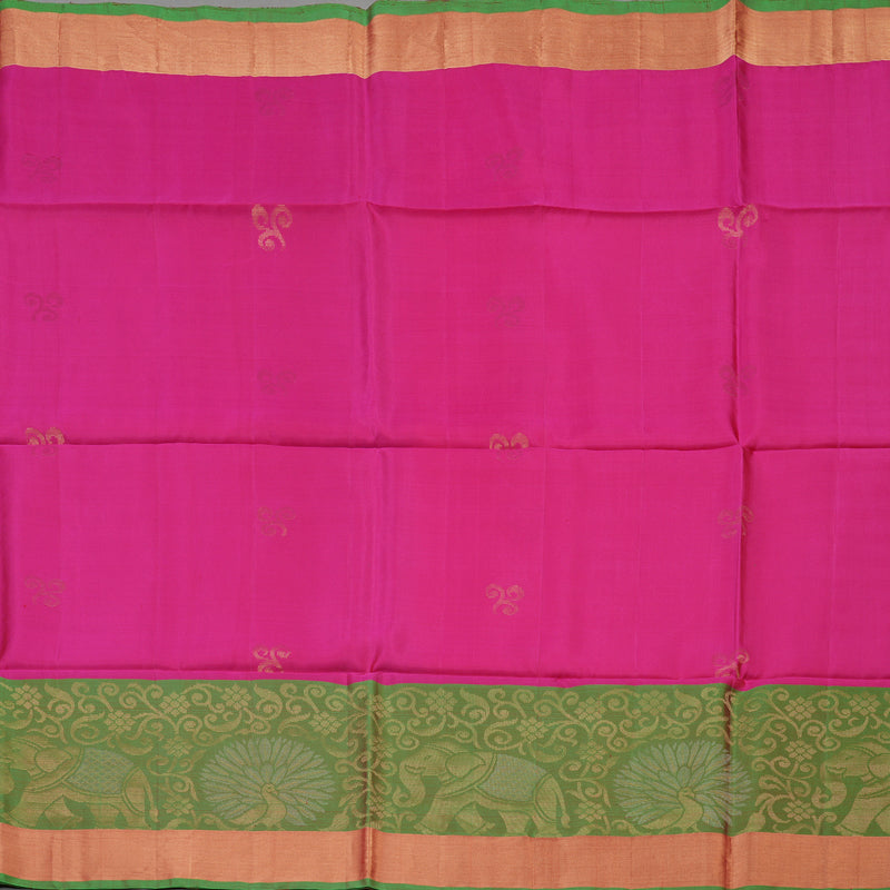 Hayagrivas Pink Pure Soft Silk Saree KBE1118I1-23