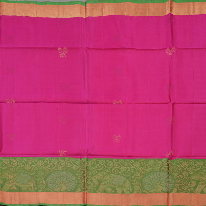 Hayagrivas Pink Pure Soft Silk Saree KBE1118I1-23