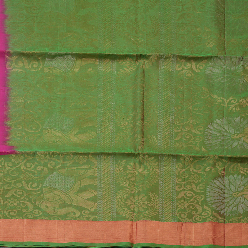 Hayagrivas Pink Pure Soft Silk Saree KBE1118I1-23