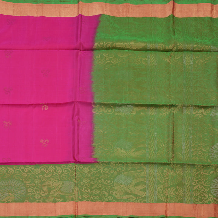 Hayagrivas Pink Pure Soft Silk Saree KBE1118I1-23