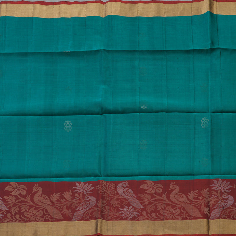 Hayagrivas Rama Blue Pure Soft Silk Saree KBE1118I1-30