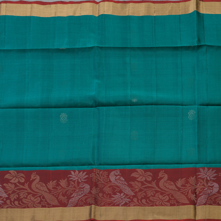 Hayagrivas Rama Blue Pure Soft Silk Saree KBE1118I1-30