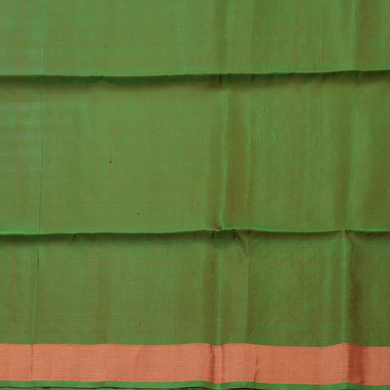 Hayagrivas Handloom Rani Pink Pure Soft Silk Saree with Green Border KBE1118I1-37