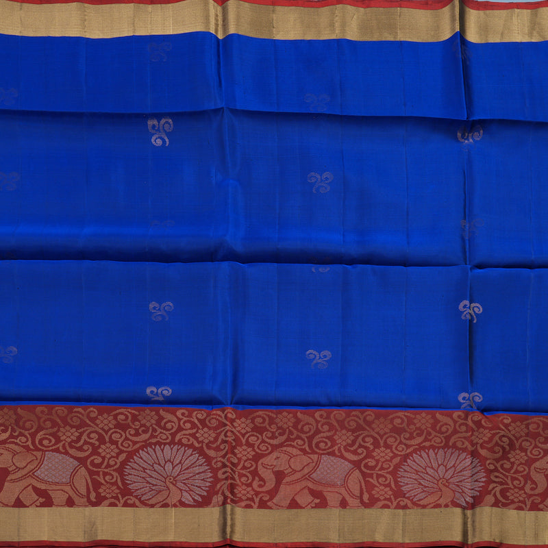 Hayagrivas MS Blue Handloom Soft Silk Saree KBE1118I1-43