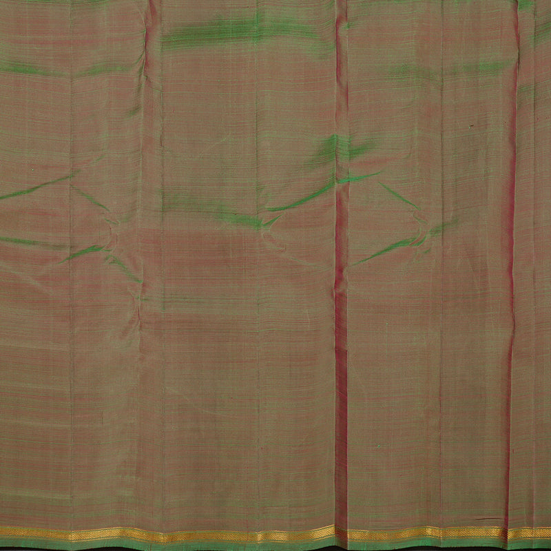 Hayagrivas Tomato Pink Handloom Kanjivaram Silk Saree with Mandhalir Border KBE111D2-7