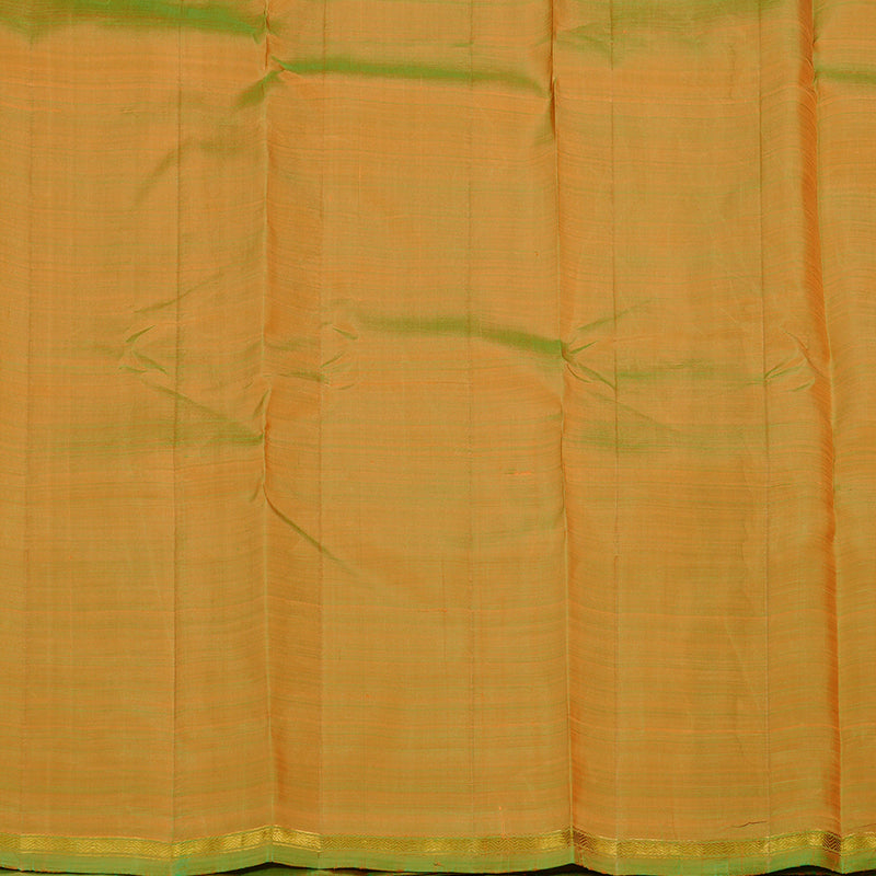 Hayagrivas Peach Orange Handloom Kanjivaram Silk Saree with Mandhalir Border KBE111D2-8