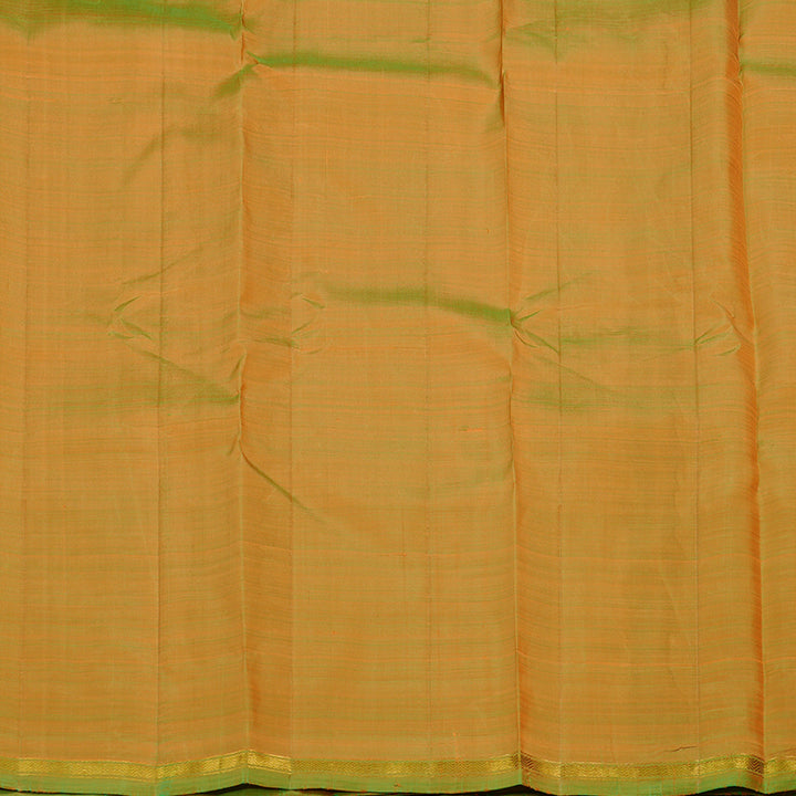Hayagrivas Peach Orange Handloom Kanjivaram Silk Saree with Mandhalir Border KBE111D2-8