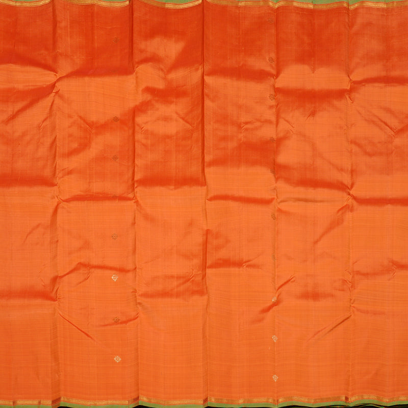 Hayagrivas Peach Orange Handloom Kanjivaram Silk Saree with Mandhalir Border KBE111D2-8
