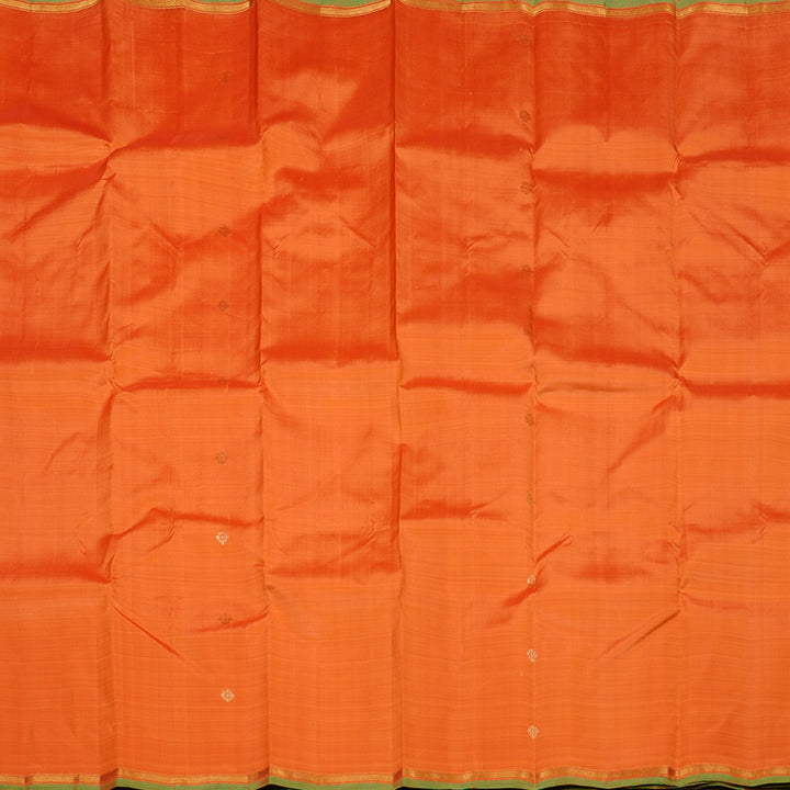 Hayagrivas Peach Orange Handloom Kanjivaram Silk Saree with Mandhalir Border KBE111D2-8