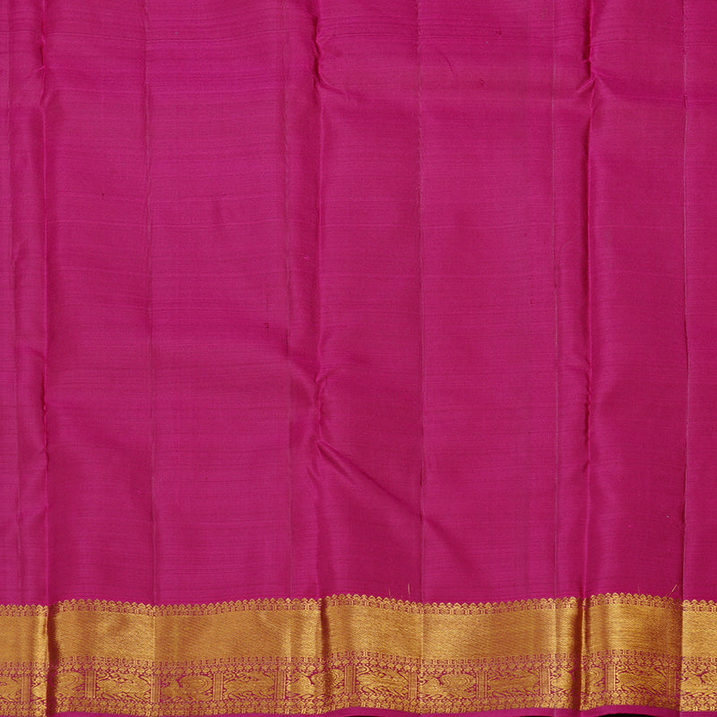Hayagrivas Plum Purple Handloom Kanjivaram Silk Saree with Dark Pink Border KBE111D5-11