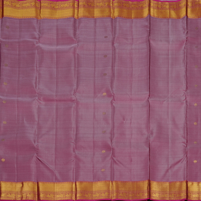 Hayagrivas Plum Purple Handloom Kanjivaram Silk Saree with Dark Pink Border KBE111D5-11