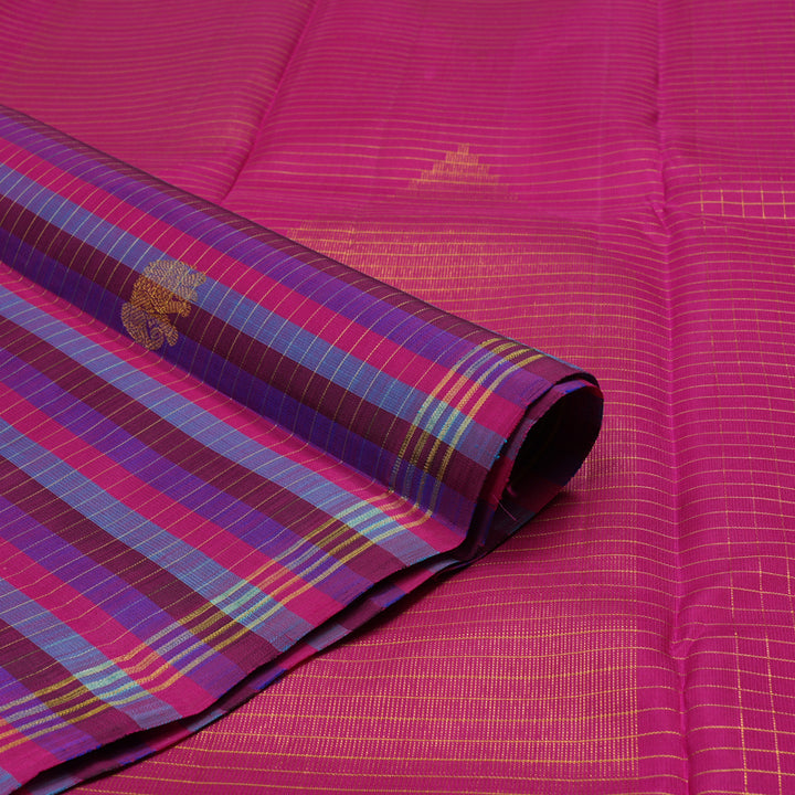 Hayagrivas Handloom Multicolour Kanjivaram Silk Saree KBE111D5-15