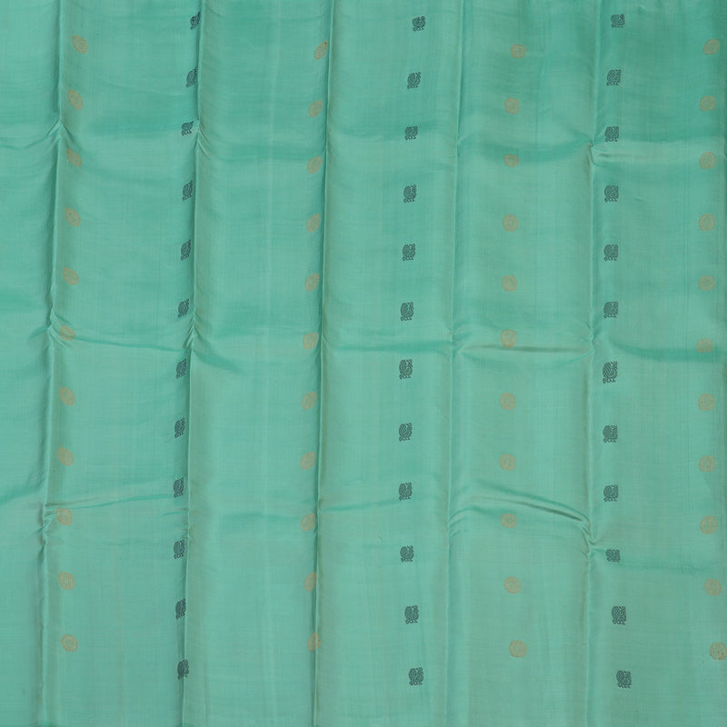 Hayagrivas Handloom Sea Green Kanjivaram Silk Saree KBE1120I6-2