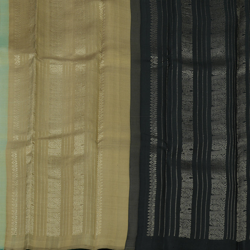 Hayagrivas Handloom Sea Green Kanjivaram Silk Saree KBE1120I6-2