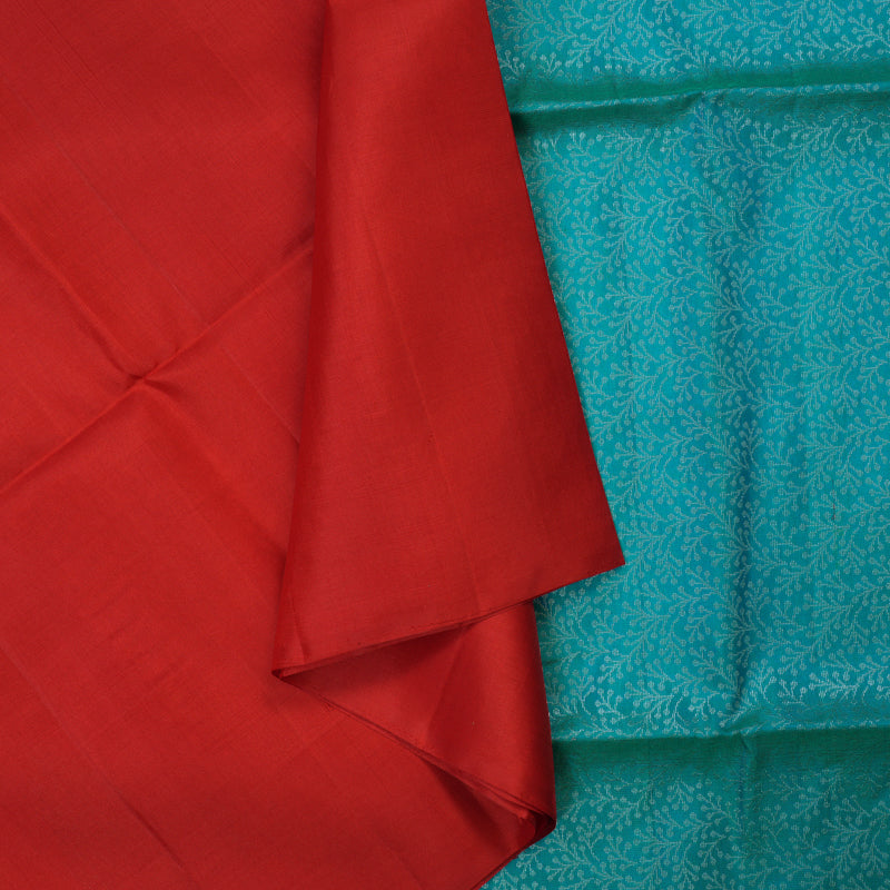 Hayagrivas Red Handloom Soft Silk Saree KBE1125I2-3