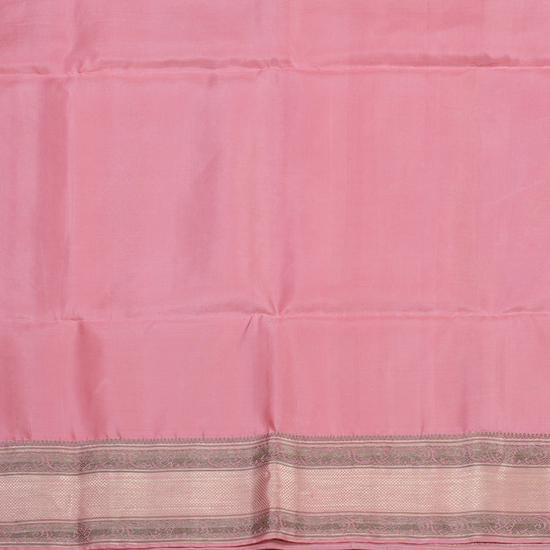 Hayagrivas Handloom Rose Pink Pure Soft Silk Saree KBE1125I3-13