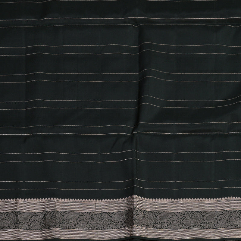 Hayagrivas Black Pure Soft Silk Saree KBE1125I3-6