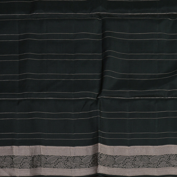 Hayagrivas Black Pure Soft Silk Saree KBE1125I3-6