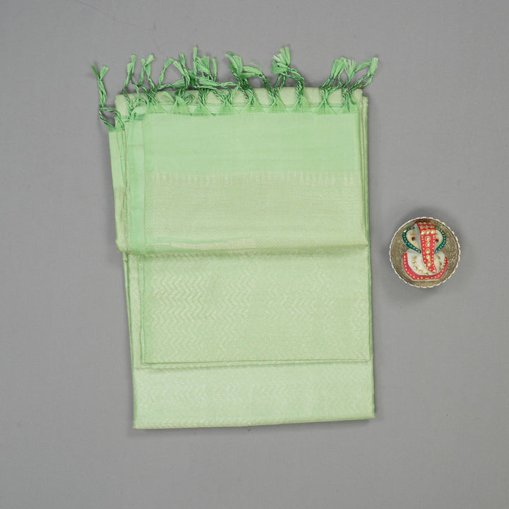 Hayagrivas Pista Green Pure Soft Silk Saree KBE1125I3-7