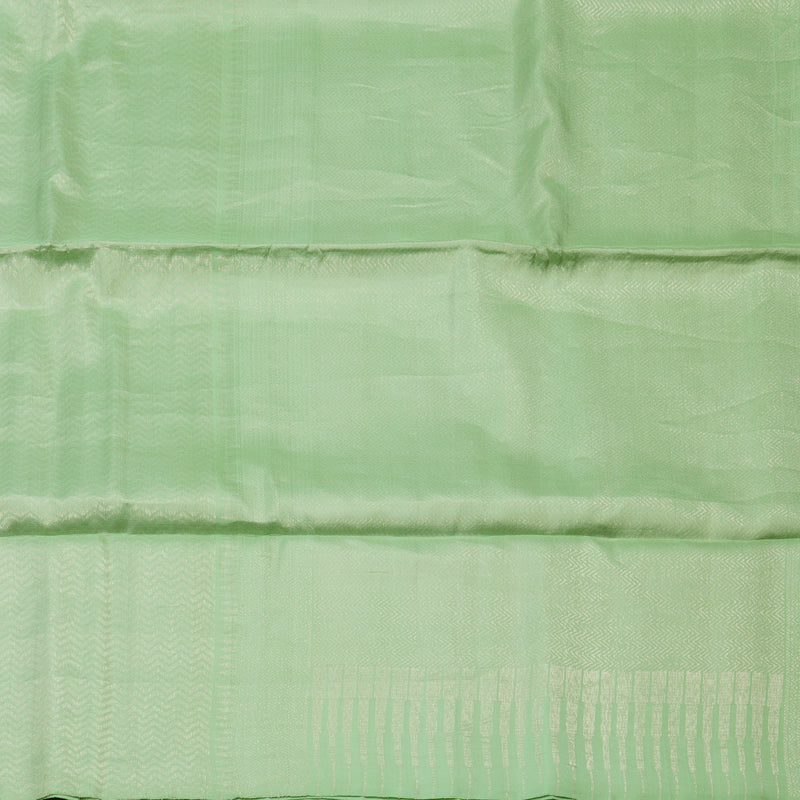Hayagrivas Pista Green Pure Soft Silk Saree KBE1125I3-7