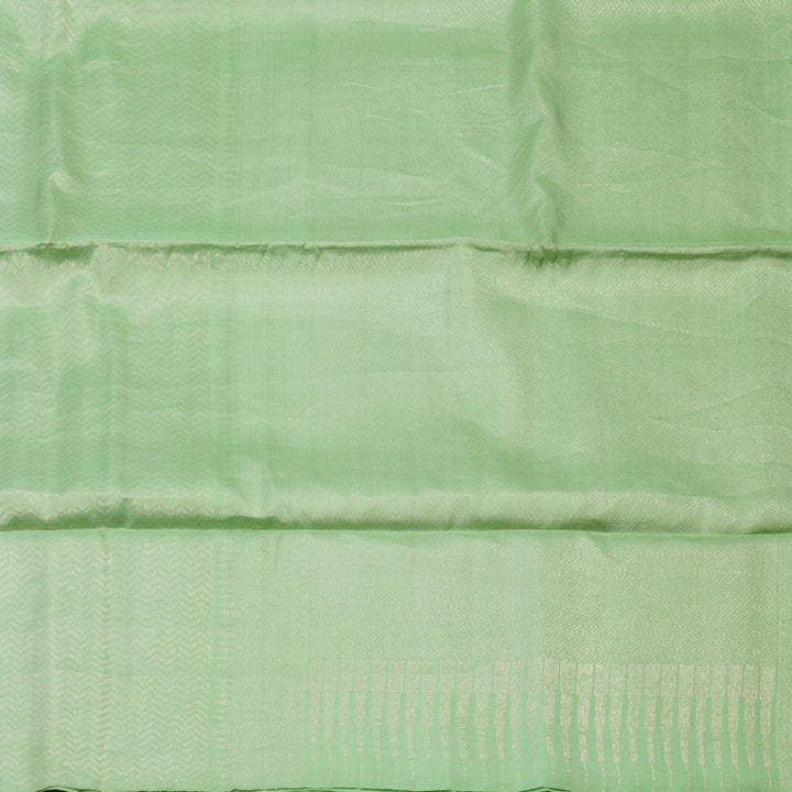 Hayagrivas Pista Green Pure Soft Silk Saree KBE1125I3-7