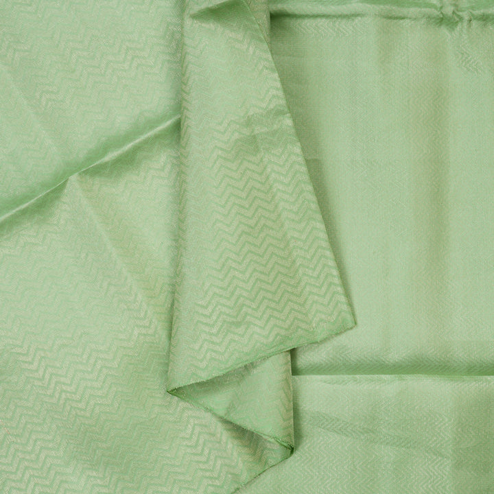 Hayagrivas Pista Green Pure Soft Silk Saree KBE1125I3-7