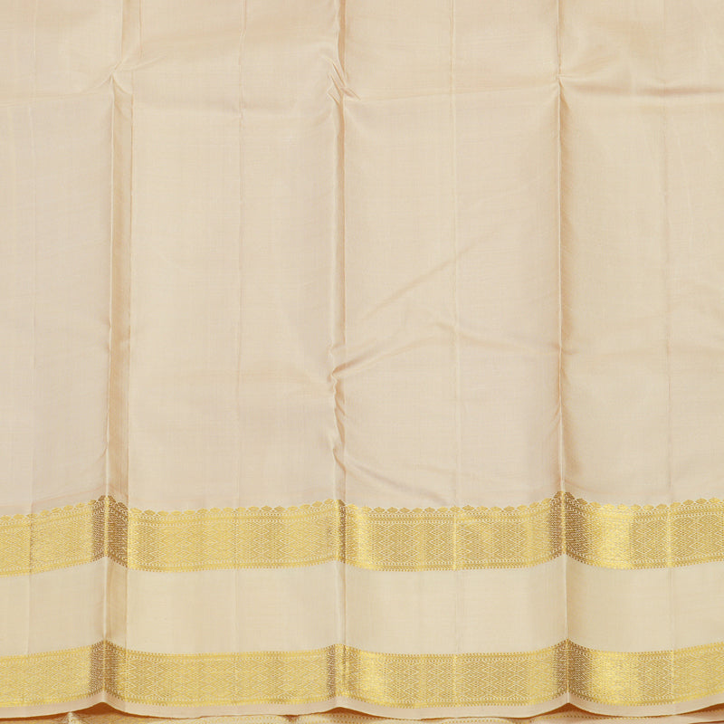 Hayagrivas Handloom Pure Kanjivaram Silk Saree in Dramatic Red KBE112D2-1