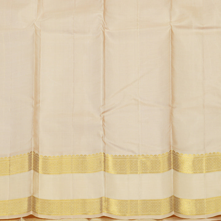 Hayagrivas Handloom Pure Kanjivaram Silk Saree in Dramatic Red KBE112D2-1