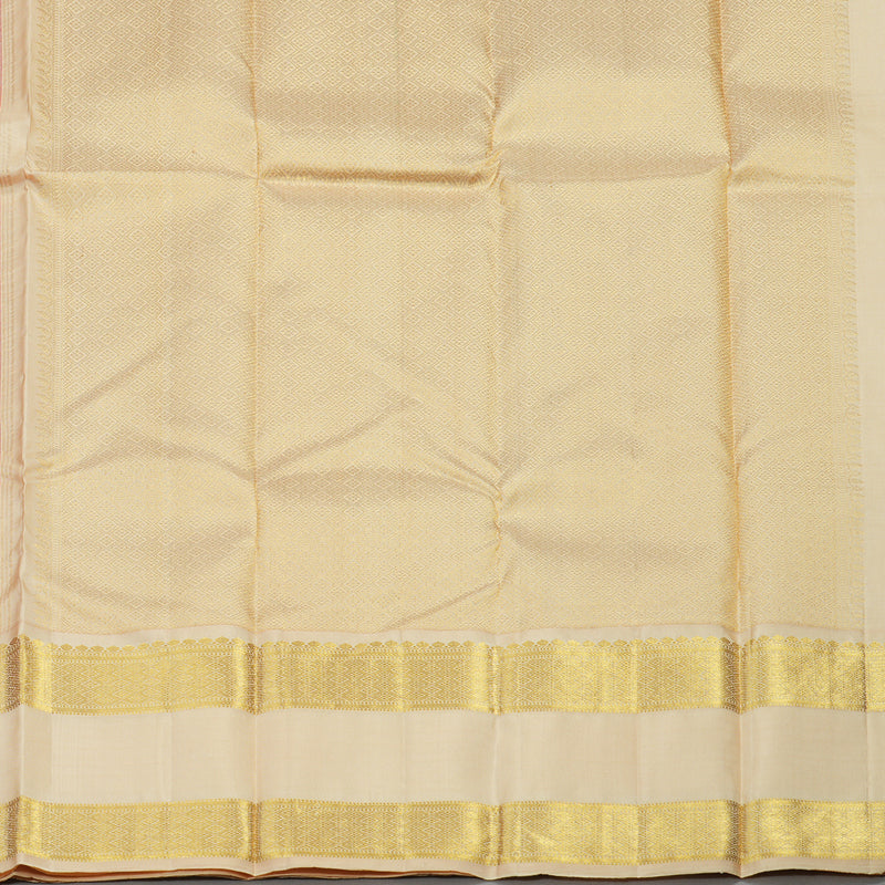 Hayagrivas Handloom Pure Kanjivaram Silk Saree in Dramatic Red KBE112D2-1