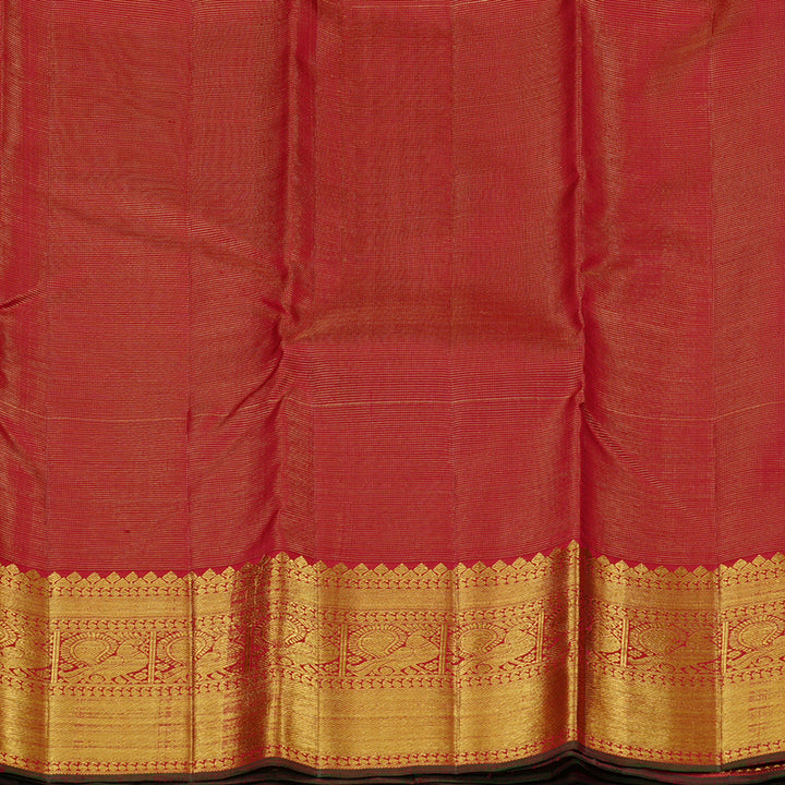 Hayagrivas Maroon Handloom Kanjivaram Silk Saree KBE112D6-1