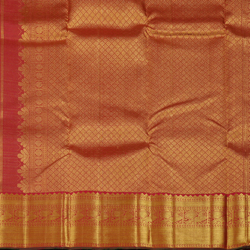 Hayagrivas Maroon Handloom Kanjivaram Silk Saree KBE112D6-1