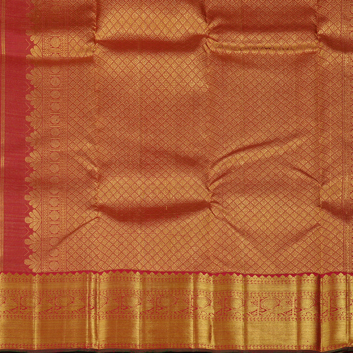 Hayagrivas Maroon Handloom Kanjivaram Silk Saree KBE112D6-1