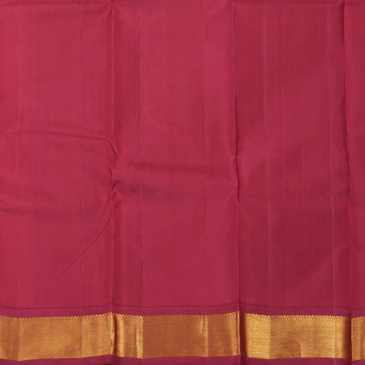Hayagrivas Handloom Yellow Kanjivaram Silk Saree with Ganga Jamuna border KBE1142I1-1