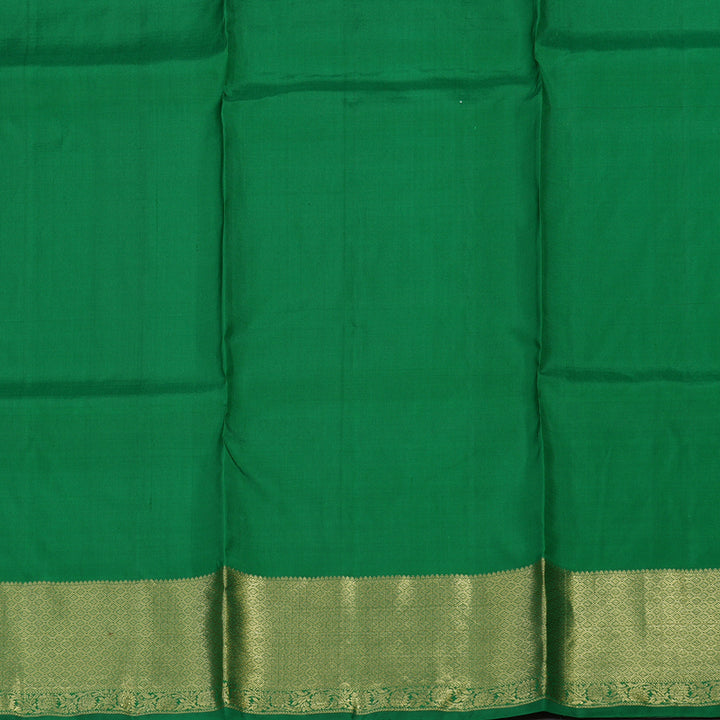 Hayagrivas Handloom Deep Jamun Shade Kanjivaram Silk Pattu Pavadai with Deep Jamun Shade Border KBE1147I11-3
