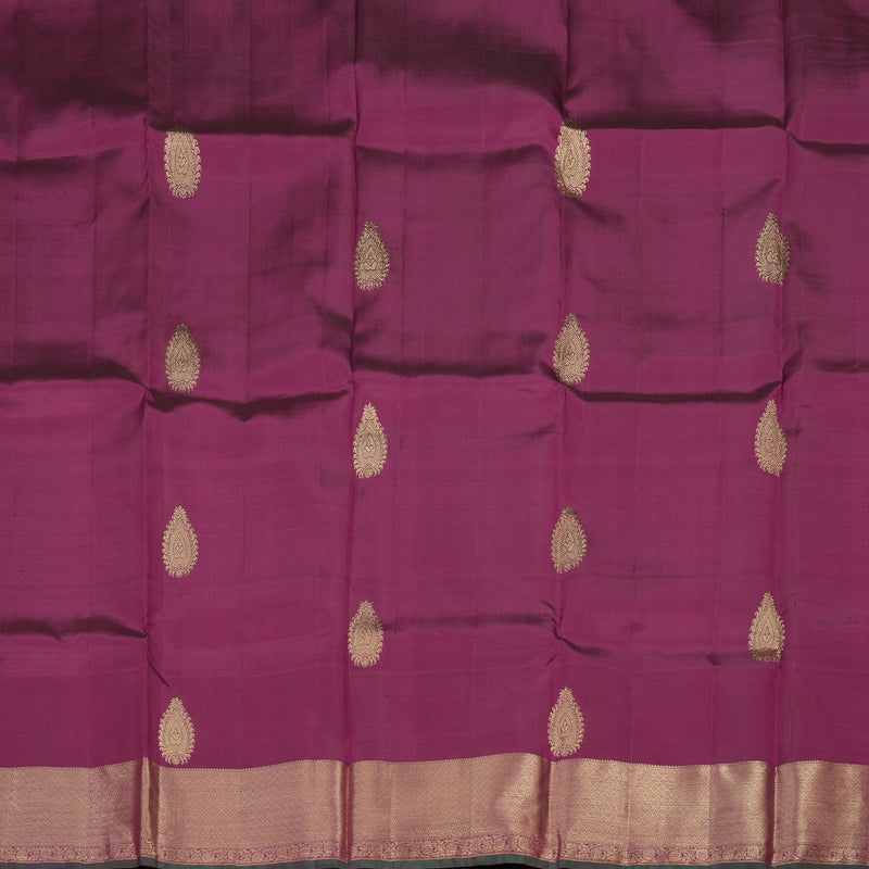 Hayagrivas Handloom Violet Kanjivaram Silk Pattu Pavadai KBE1147I11-5