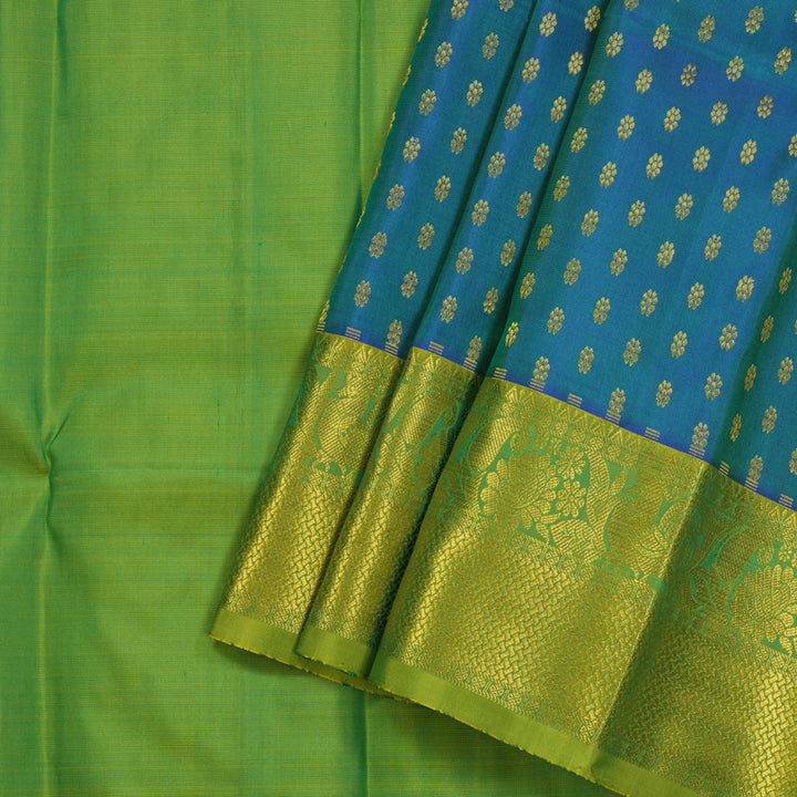 Hayagrivas Mayilkazhuthu Kanjivaram Pattu Pavadai KBE1147I12-7