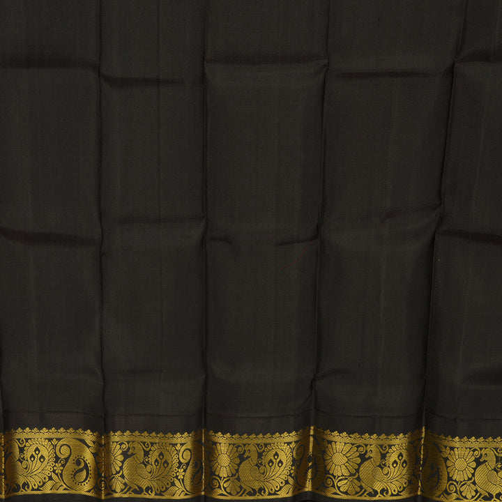 Hayagrivas Mayilkazhuthu Pattu Pavadai with Black contrast KBE1147I14-6