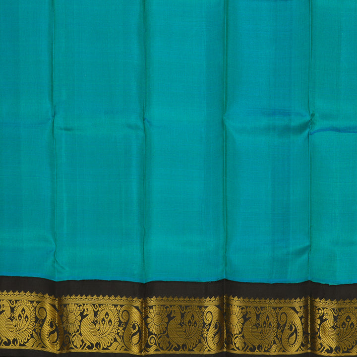 Hayagrivas Mayilkazhuthu Pattu Pavadai with Black contrast KBE1147I14-6