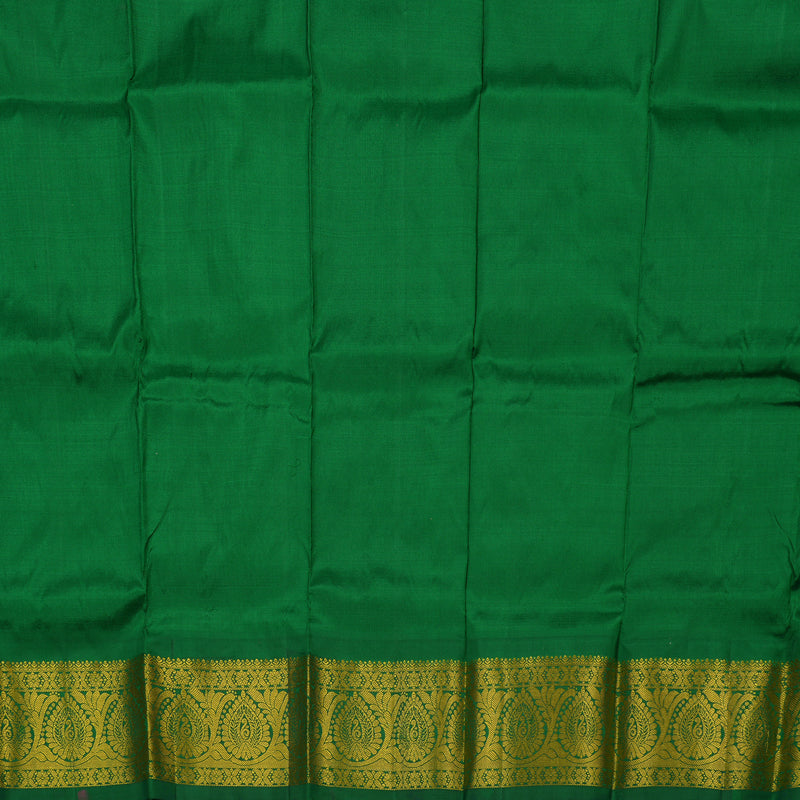 Hayagrivas Kum Kum Maroon Pattu Pavadai with Bottle Green contrast KBE1147I15-11