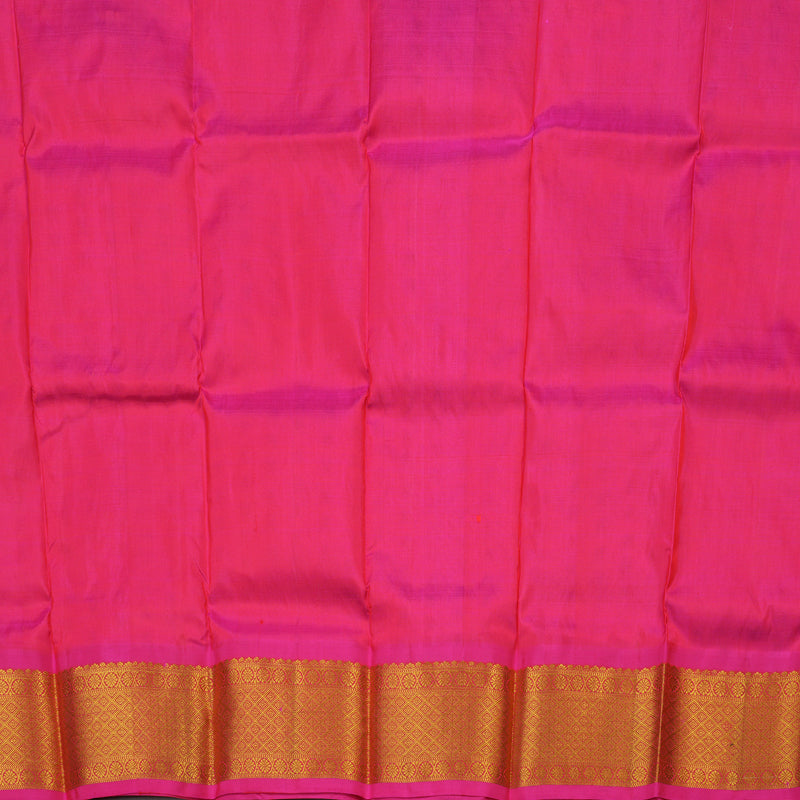 Hayagrivas Half White Pattu Pavadai with Rani Pink border KBE1147I15-3