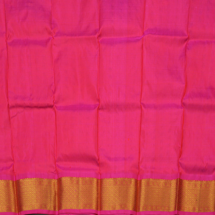 Hayagrivas Half White Pattu Pavadai with Rani Pink border KBE1147I15-3